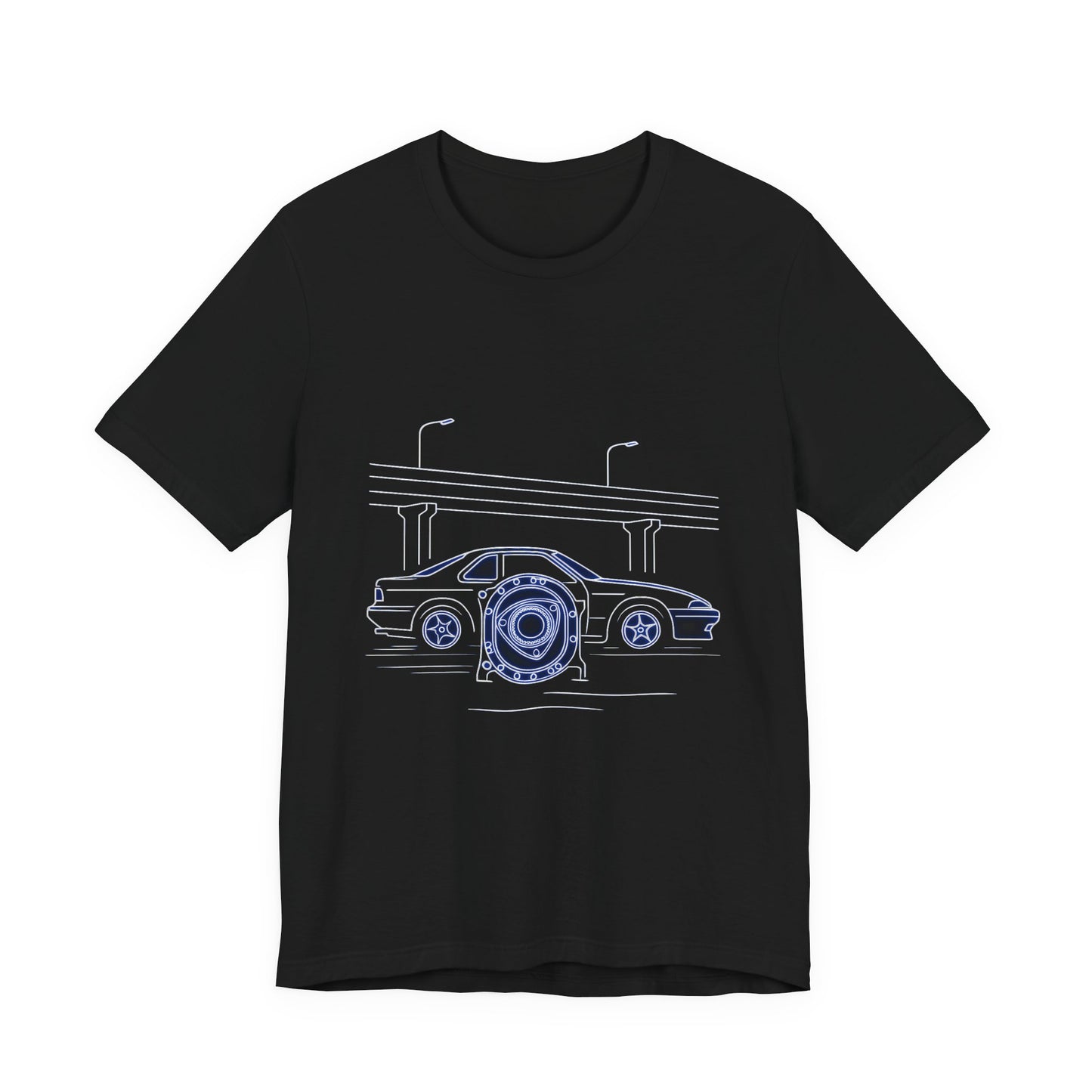 Neon Rotary Nights Tee — view 2 of 5 — Hachiroku Apparel