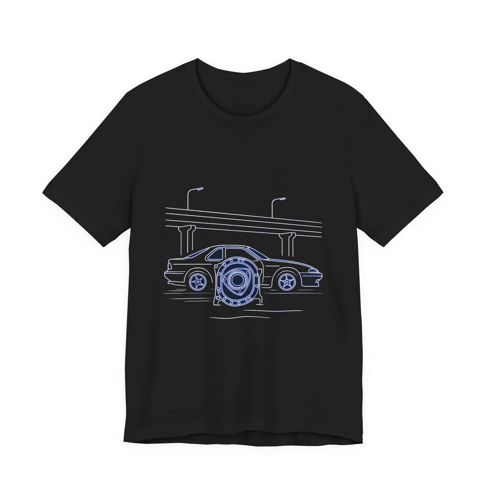 Neon Rotary Nights Tee — view 2 of 5 — Hachiroku Apparel
