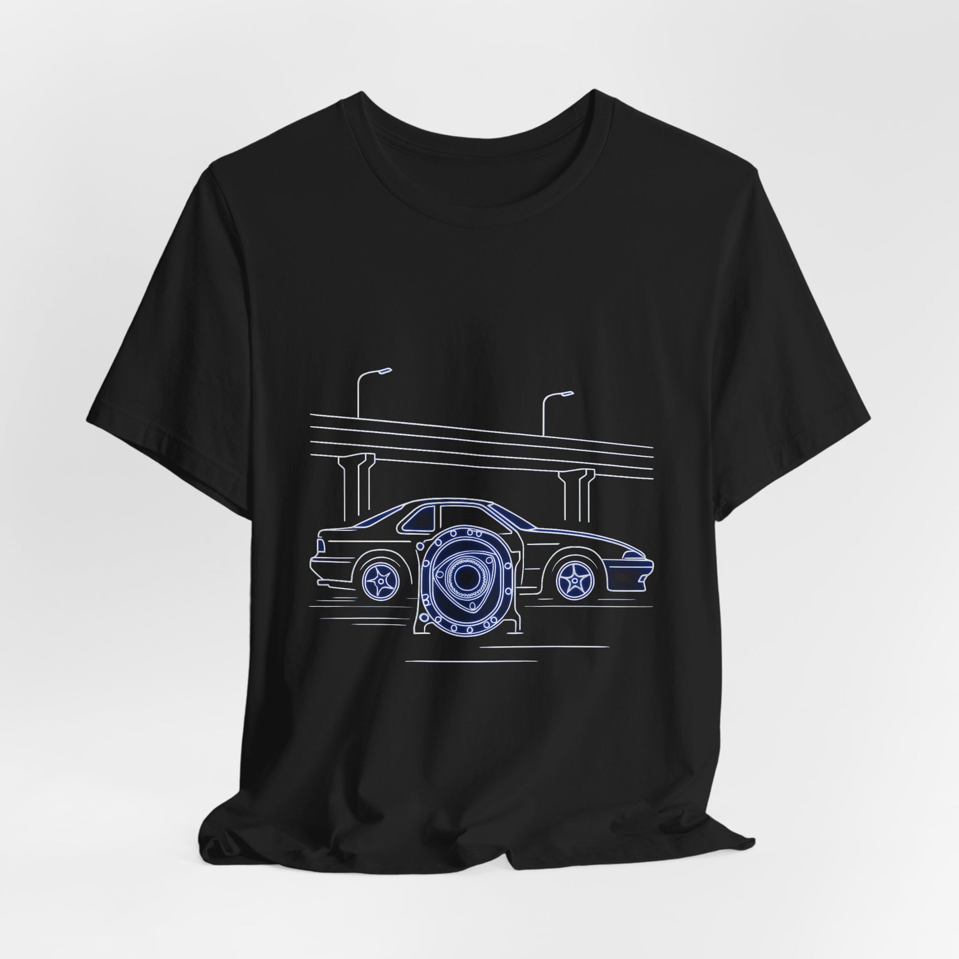 Neon Rotary Nights Tee — view 5 of 5 — Hachiroku Apparel