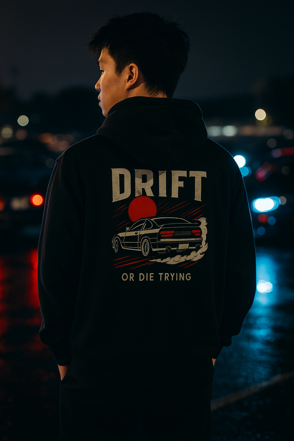 Drift Or Die Trying Hoodie approved lifestyle hero
