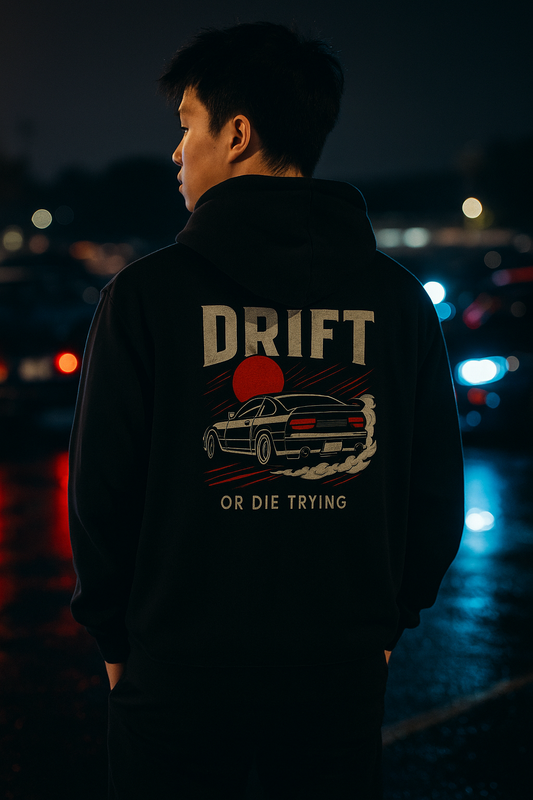 Drift Or Die Trying Hoodie approved lifestyle hero